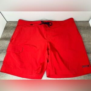 Duluth Trading Bull Moose DuluthFlex 9" Inch Board Shorts Red Men's 46